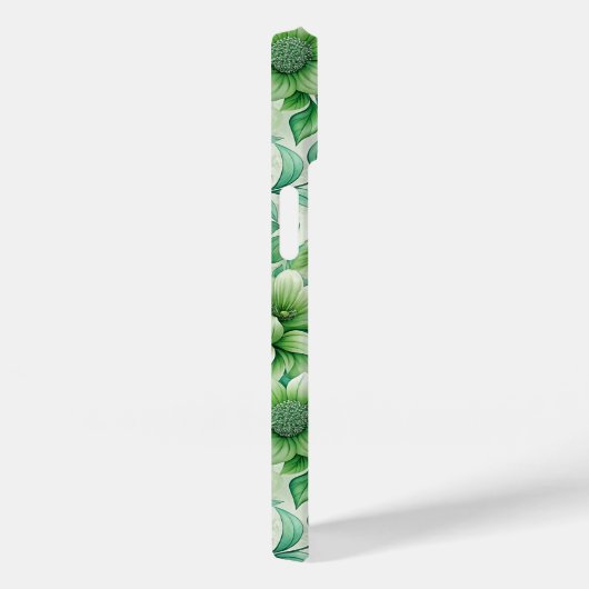 Chic Floral Damask Sage Green Case-Mate iPhone Case (Achterkant / Rechts)