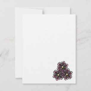Chic Floral Design Mini Note-kaarten Notitiekaartje
