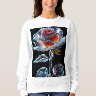 Chic Floral Elegance: Vrouwen Roos Design T-shirt