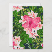 Chic Floral en groen Virtual Baby shower Kaart (Achterkant)