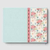Chic Floral en Polka Dot Wedding Guest Book Gastenboek (Achterkant)