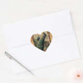 chic floral frans moderne  vredesmacht hart sticker (Envelop)