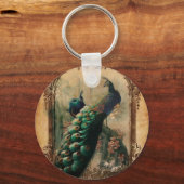 chic floral frans moderne  vredesmacht sleutelhanger (Voorkant)