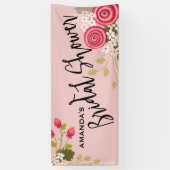 Chic Floral Garden Vrijgezellenfeest Celebration Spandoek (Verticaal)