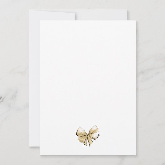 Chic Floral Gold Brunch en Bubbly Vrijgezellenfees Kaart (Achterkant)