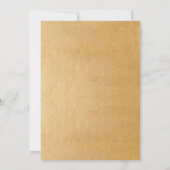 Chic Floral Gouden Paar Trouwdouche Kaart (Achterkant)