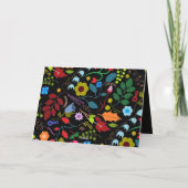 Chic Floral Kaart (Achterkant)