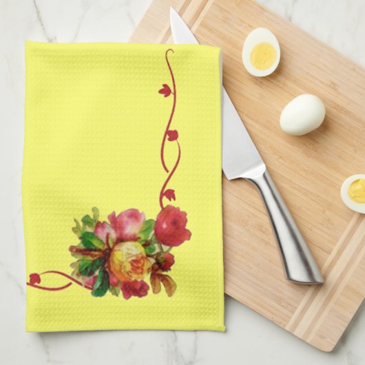 Chic Floral Kitchen Towel Theedoek (Quarter Fold)