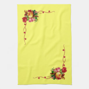 Chic Floral Kitchen Towel Theedoek