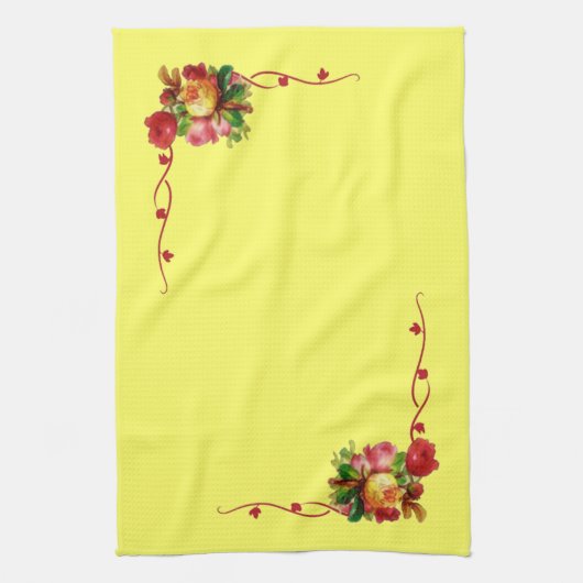 Chic Floral Kitchen Towel Theedoek (Verticaal)