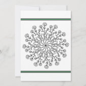 Chic Floral Mandala Kaart (Achterkant)