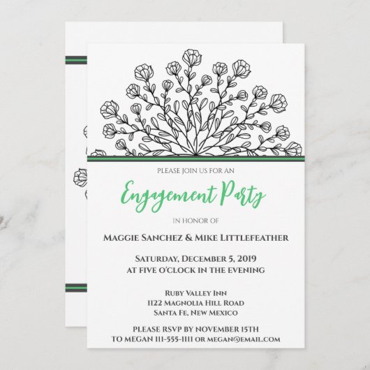 Chic Floral Mandala Kaart (Voorkant / Achterkant)