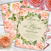 Chic Floral Mimosa Bar Vrijgezellenfeest Tafelbord Poster