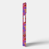 Chic Floral Miniprint op Blue iPhone 6 Xtreme Hoes (Achterkant / Rechts)