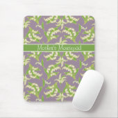 Chic Floral Mousepad: Lelies van de vallei, Mauve Muismat (Met muis)