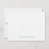 Chic Floral Note-kaarten Notitiekaartje (Achterkant)