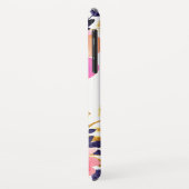 Chic Floral Painted Waterverf Monogram Case-Mate iPhone Case (Achterkant/links)