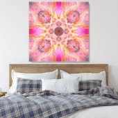 Chic Floral Pattern Canvas Afdruk (Insitu (Slaapkamer))