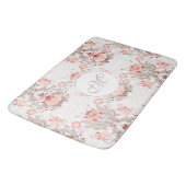 Chic  Floral Pattern damask Monogram Bath M Badmat (Gekanteld)