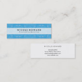 Chic Floral Pattern Mini Visitekaartje (Voorkant / Achterkant)