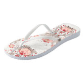 Chic  Floral Pattern Voman Flip Flop (Schuin)