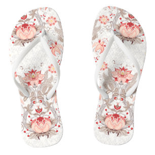 Chic  Floral Pattern Voman Flip Flop