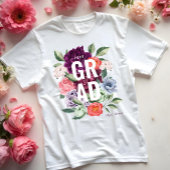 Chic Floral Peonies Roos Blossom Afstuderen Tri-Blend Shirt