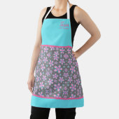 Chic Floral Personalized Apron Schort (Insitu)