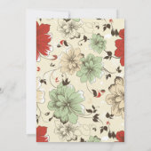 Chic Floral Pet, Graduation Party Invitation Aankondiging (Achterkant)