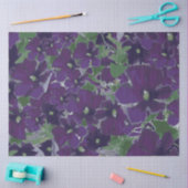 Chic Floral Purple Flowers Tissuepapier (Craft)