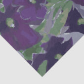 Chic Floral Purple Flowers Tissuepapier (Detail)