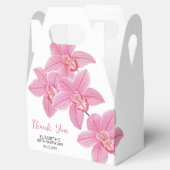 Chic Floral Roze Orchidee Verjaardag Bedankt Bedankdoosjes (Geopend)