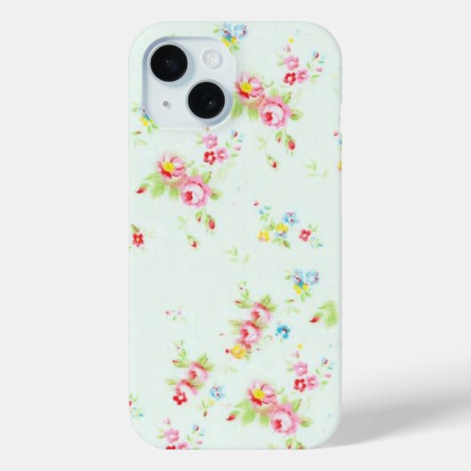  chic floral rozen roze coquette bloemen Case-Mate iPhone case (Achterkant)