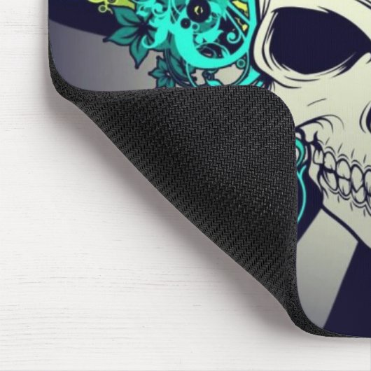 Chic Floral Skull Muismat (Hoek)