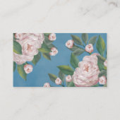 Chic Floral stijlvol Roos Professional Visitekaartje (Achterkant)