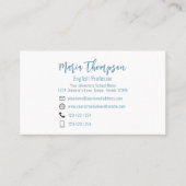 Chic Floral stijlvol Roos Professional Visitekaartje (Voorkant)