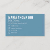 Chic Floral Stijlvol Roze  Roos Professional Visitekaartje (Voorkant)