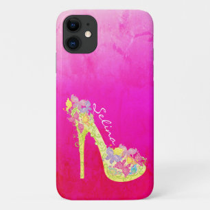 Chic Floral Stilettos High Hiel Pump Personated Case-Mate iPhone Case