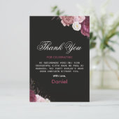 Chic Floral Surprise Retirement Party 2025 Bedankkaart (Staand voorkant)