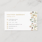 Chic Floral Visitekaartje (Achterkant)