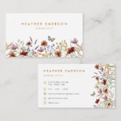 Chic Floral Visitekaartje (Voorkant / Achterkant)