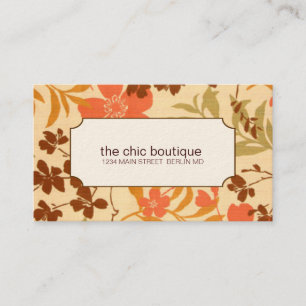 Chic Floral Visitekaartjes