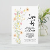 Chic Floral Vrijgezellenfeest Kaart (Staand voorkant)