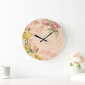 Chic Floral Wall Clock Grote Klok (Huis)