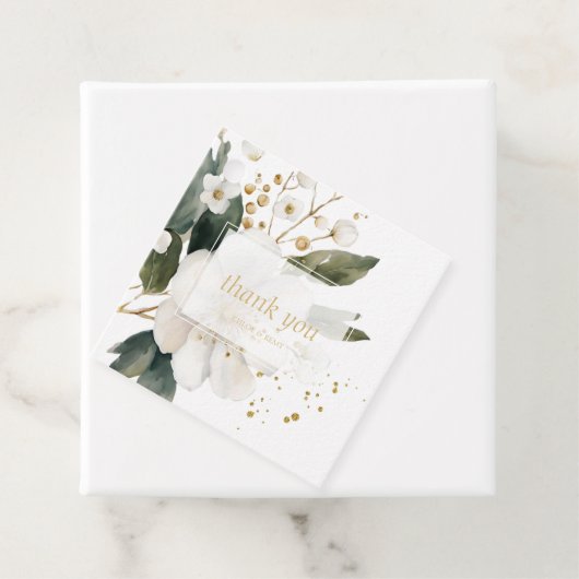 Chic Floral Waterverf bruiloft dank u Bedankjes Labels (In situ)