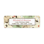  Chic Floral Wedding Etiket (Voorkant)