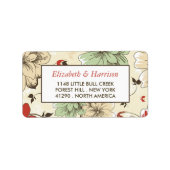 Chic Floral Wedding Etiket (Voorkant)