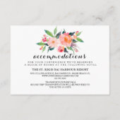 Chic Floral Wedding Information/Details 2-side Informatiekaartje (Achterkant)