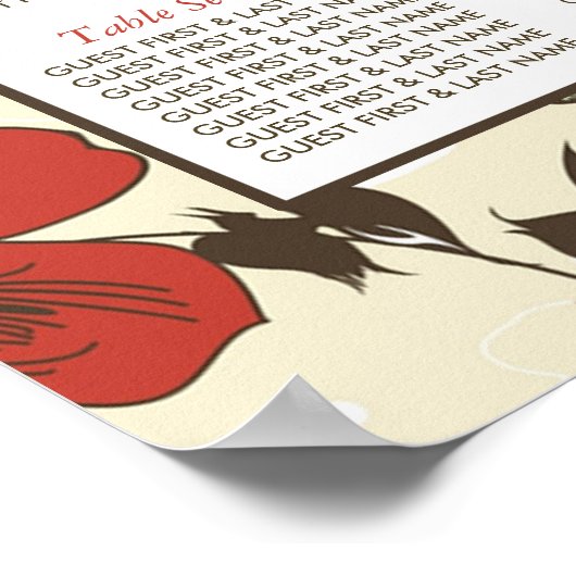  Chic Floral Wedding Poster (Hoek)