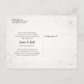 Chic Floral Wedding Postponement We doen nog steed Aankondigingskaart (Achterkant)